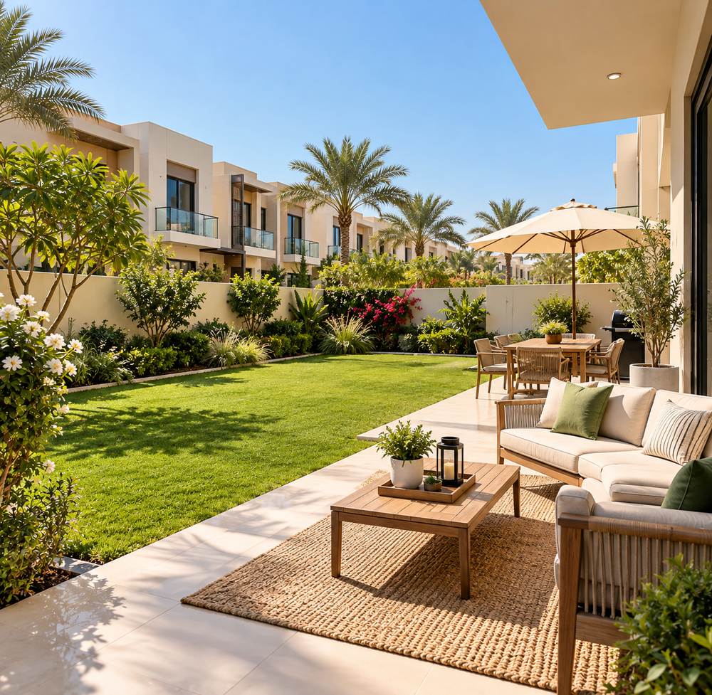 How Garden Size Impacts Resale Value of Dubai Townhouses?