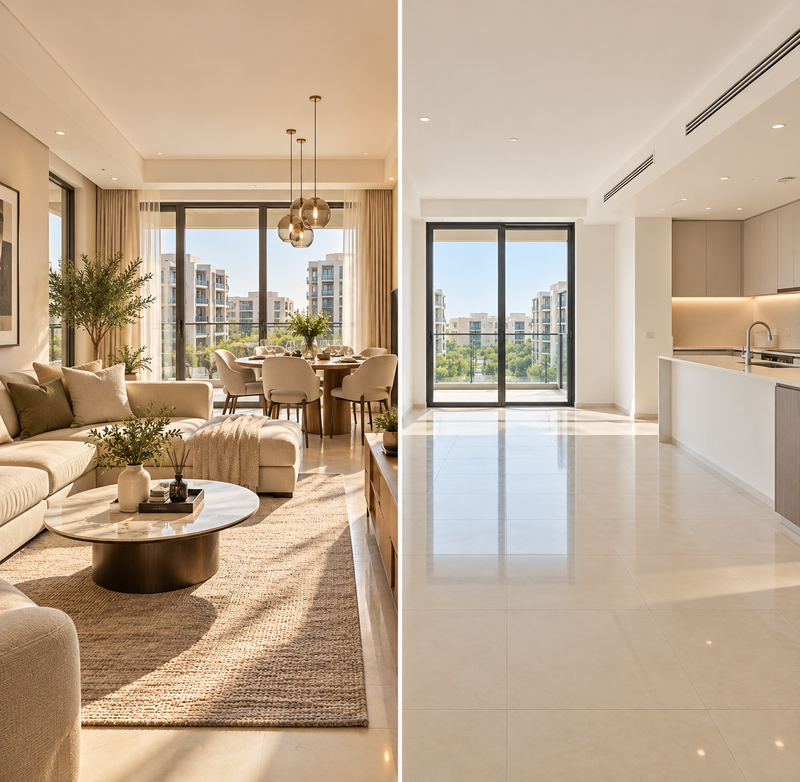 Furnished vs Unfurnished Apartments in Dubai: What is Better to Buy